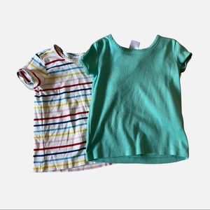 Hanna Andersson bright basics tees in size 4